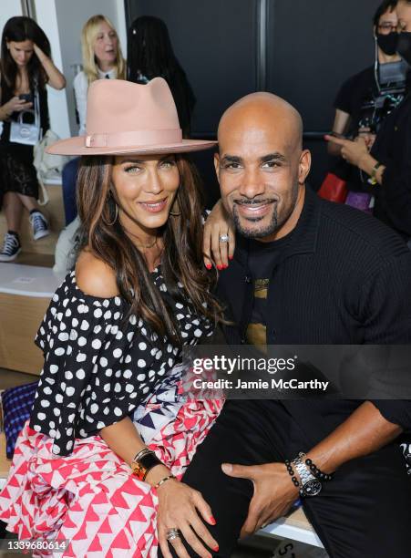 Nicole Ari Parker and Boris Kodjoe attend Studio 189 during NYFW: The Shows at Gallery at Spring Studios on September 11, 2021 in New York City.