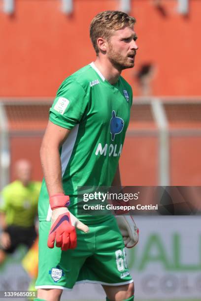 Stefano Gori of Como 1907 looks on during the Serie B match between Como 1907 and Ascoli Calcio 1898 FC at Stadio G. Sinigaglia on September 11, 2021...