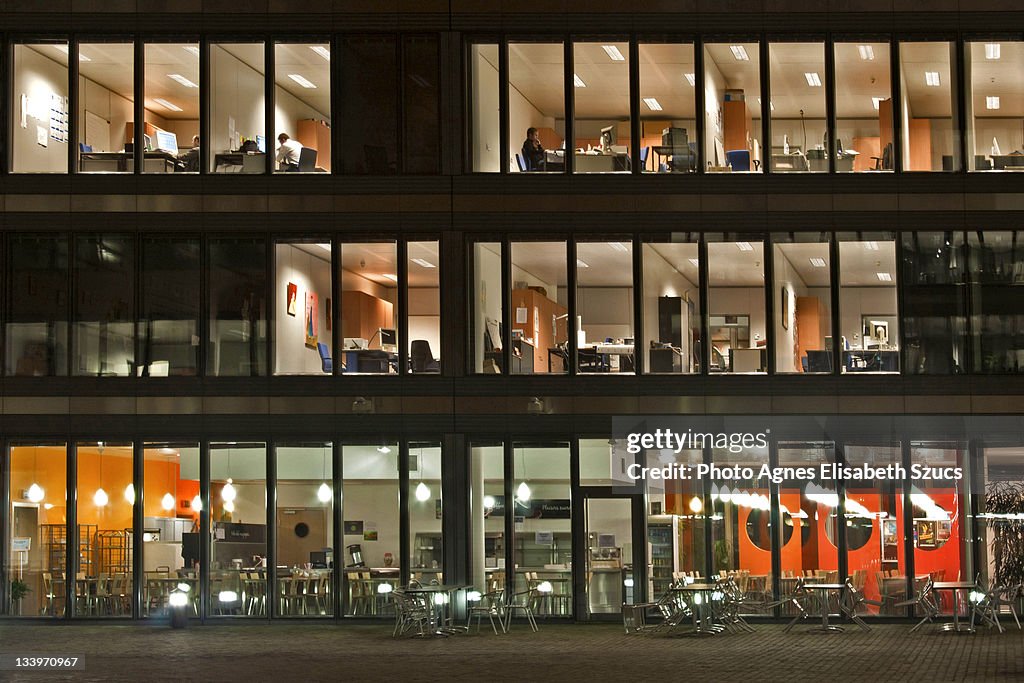 Windows of an office building