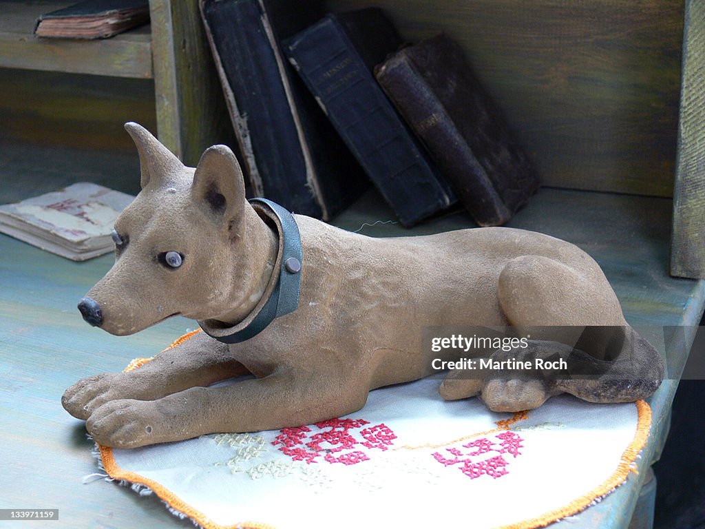 Vintage French nodding dog