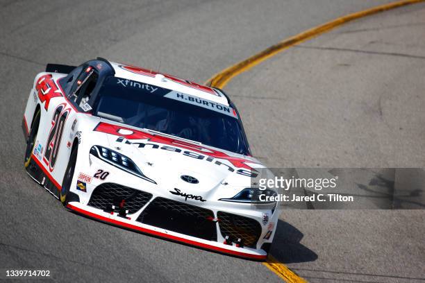 Harrison Burton, driver of the DEX Imaging Toyota, drives during the NASCAR Xfinity Series Go Bowling 250 at Richmond Raceway on September 11, 2021...
