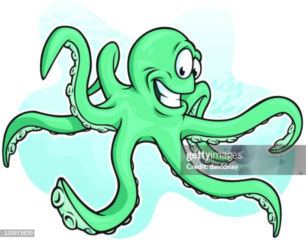 octopus - animal leg stock illustrations