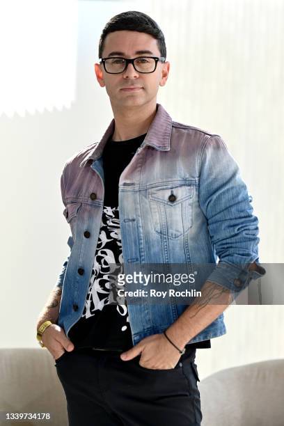 Designer Christian Siriano poses during NYFW The Talks: Interior Design's Physidigital Boom at New York Fashion Week: The Shows 2021 at Spring...