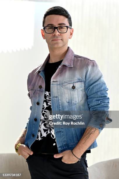 Designer Christian Siriano poses during NYFW The Talks: Interior Design's Physidigital Boom at New York Fashion Week: The Shows 2021 at Spring...