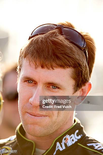 Ford 400 Practice: Closeup of Carl Edwards before race at Homestead-Miami Speedway. Sprint Cup Series. Homestead, FL CREDIT: Fred Vuich