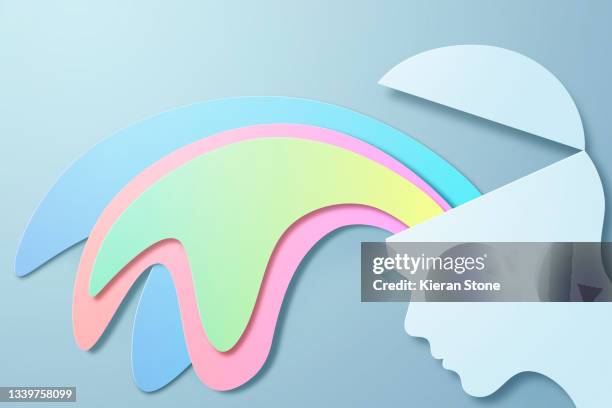 mind spilling colours - open your mind stock pictures, royalty-free photos & images