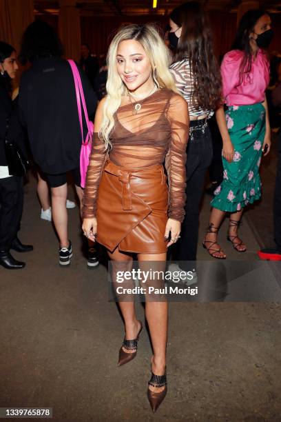 Gabi DeMartino attends the Luar front row during NYFW: The Shows on September 11, 2021 in New York City.
