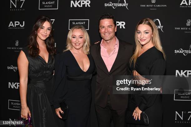 Dominique Bisson, Shantelle Bisson, Yannick Bisson, and Mikaela Bisson attend the 13th Annual Artists for Peace and Justice Fundraiser during Toronto...