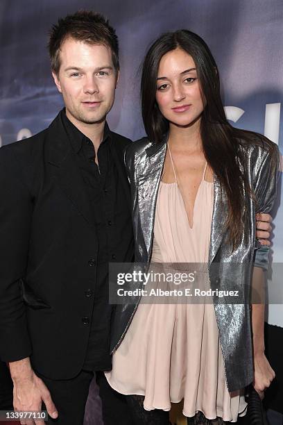 Musician Bobby Alt and actress Caroline D'Amore arrive to Paramount Pictures' "Super 8" Blu-ray and DVD release party at AMPAS Samuel Goldwyn Theater...