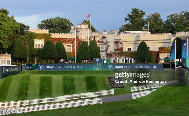 General of the first tee and clubhouse during Day Three of The BMW PGA Championship at Wentworth Golf Club on September 11, 2021 in Virginia Water,...