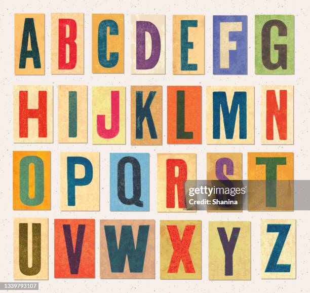 illustrations, cliparts, dessins animés et icônes de lettres majuscules tracées d’époque - ordre alphabétique