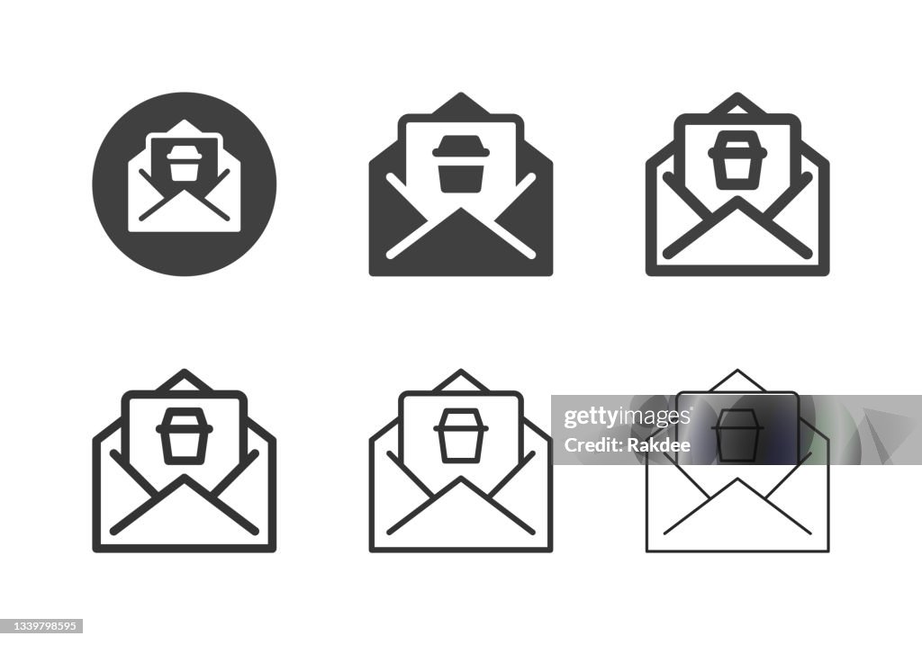 Icônes de courrier indésirable - Multi Series