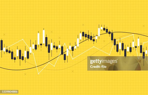 illustrazioni stock, clip art, cartoni animati e icone di tendenza di stock commodity trading criptovaluta trade chart graph - line graph