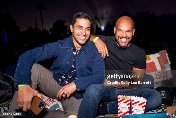 Wilmer Valderrama and Amaury Nolasco Garrido attend Cinespia's screening of 'Some Like It Hot' held at Hollywood Forever on September 11, 2021 in...