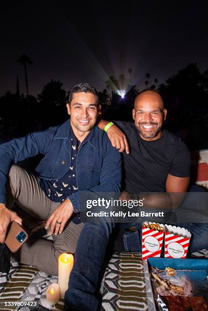 Wilmer Valderrama and Amaury Nolasco Garrido attend Cinespia's screening of 'Some Like It Hot' held at Hollywood Forever on September 11, 2021 in...