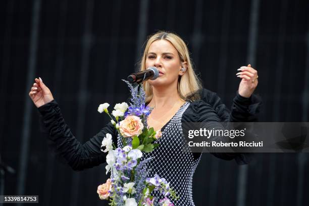 Lyra performs on the Main Stage on the third day of TRNSMT Festival 2021 Day 3 on September 12, 2021 in Glasgow, Scotland.