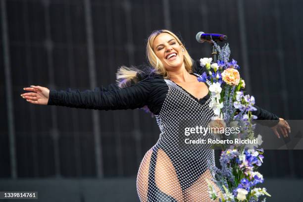 Lyra performs on the Main Stage on the third day of TRNSMT Festival 2021 Day 3 on September 12, 2021 in Glasgow, Scotland.