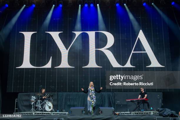 Lyra performs on the Main Stage on the third day of TRNSMT Festival 2021 Day 3 on September 12, 2021 in Glasgow, Scotland.