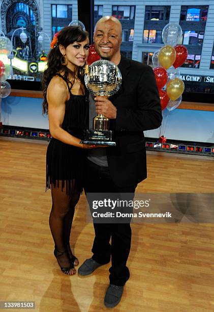 Finalists from "Dancing with the Stars" party at GOOD MORNING AMERICA, 11/23/11, airing on the Walt Disney Television via Getty Images Television...