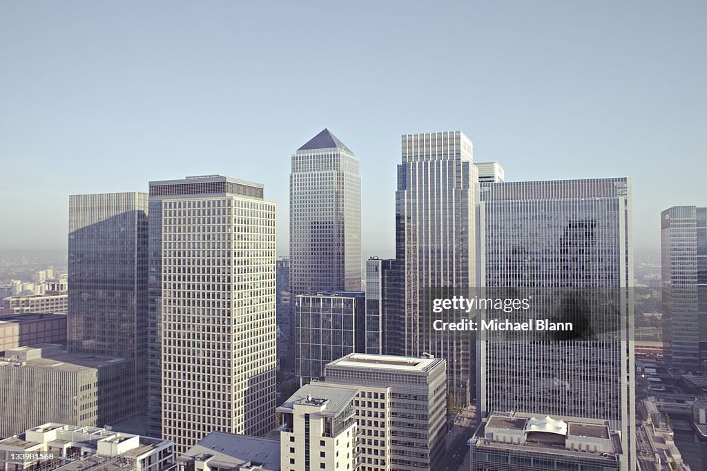 London City View including Canary Wharf