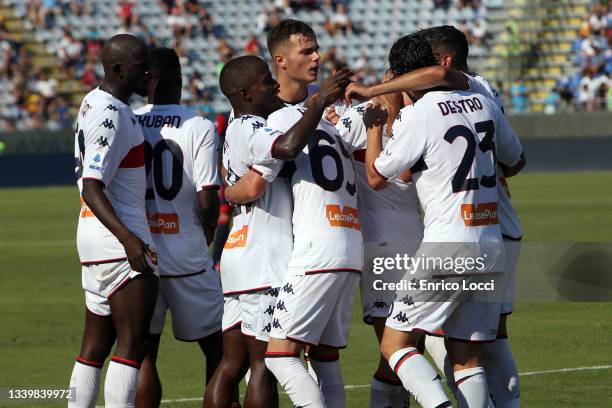 Alessandro Deiola of Cagliari in action during the Serie A match