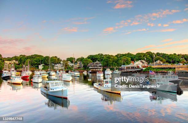 perkins cove in ogunquit, maine - maine stock pictures, royalty-free photos & images