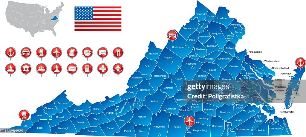 Map of Virginia