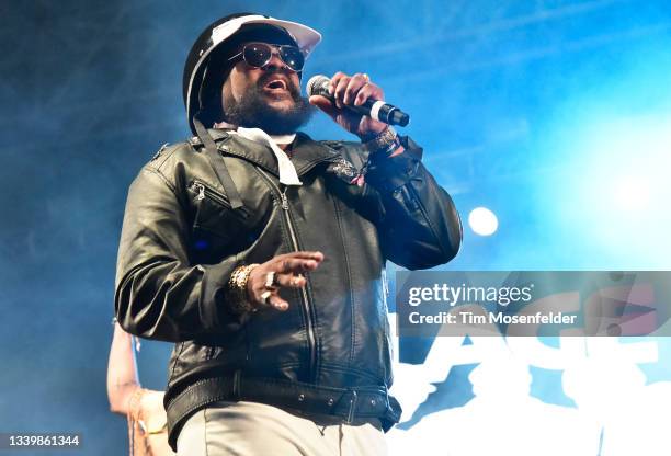 Victor Willis of Village People performs during the 2021 BottleRock Napa Valley music festival at Napa Valley Expo on September 05, 2021 in Napa,...