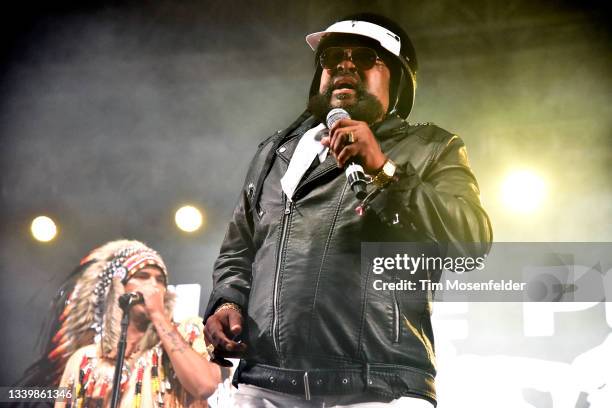 Victor Willis of Village People performs during the 2021 BottleRock Napa Valley music festival at Napa Valley Expo on September 05, 2021 in Napa,...