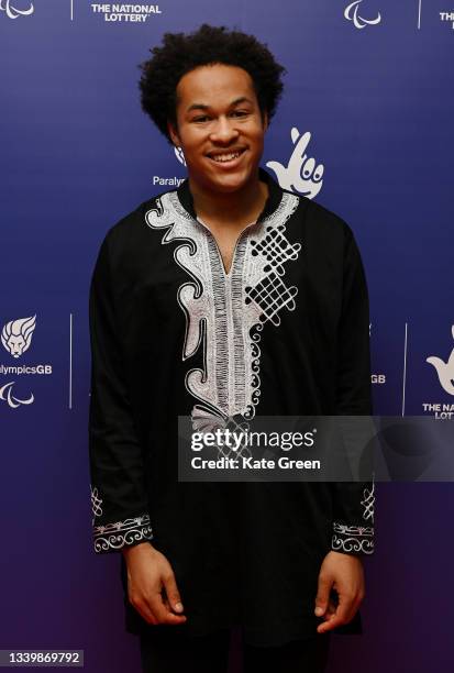 Sheku Kanneh-Mason attends the National Lottery's ParalympicsGB Homecoming at SSE Arena Wembley on September 12, 2021 in London, England.