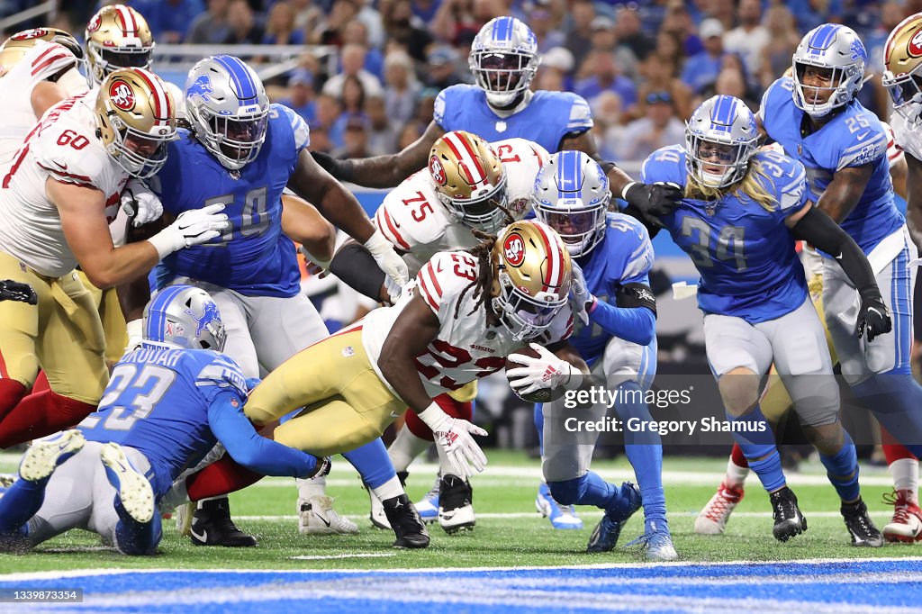 San Francisco 49ers v Detroit Lions