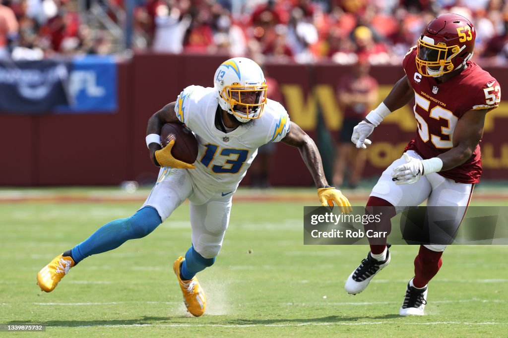 Los Angeles Chargers v Washington Football Team