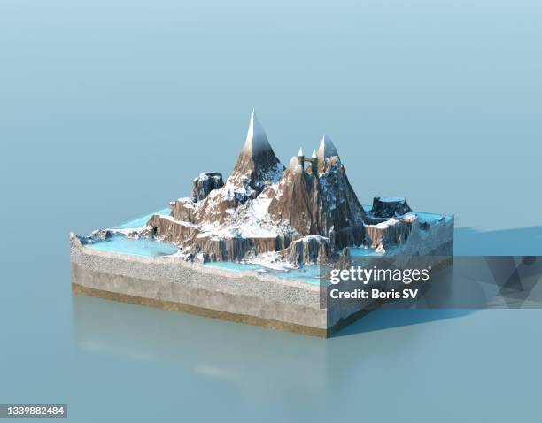 little kindgom in winter - tectonic lake stock pictures, royalty-free photos & images