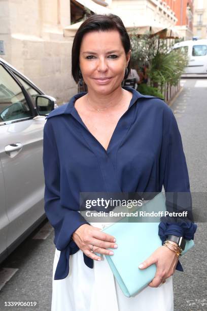 Laurence Sailliet attends Marek Halter Celebrates Rosh Hashanah on September 12, 2021 in Paris, France.