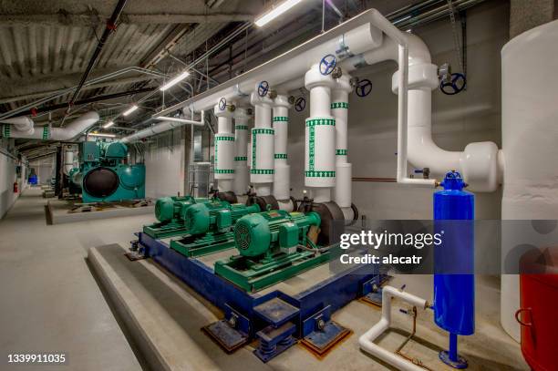 boiler room - compressor stock pictures, royalty-free photos & images