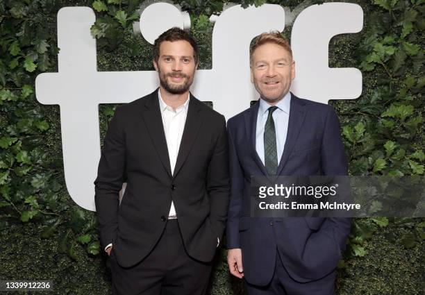 Jamie Dornan and Kenneth Branagh attend the "Belfast" Premiere during the 2021 Toronto International Film Festival at Roy Thomson Hall on September...
