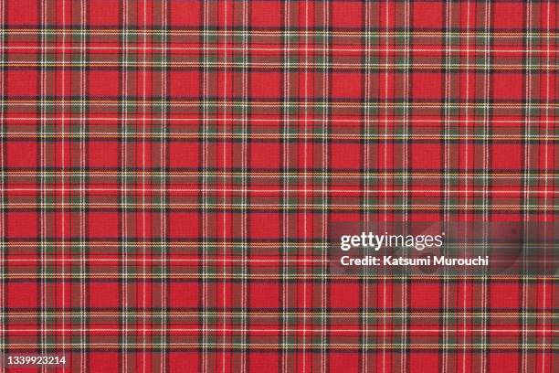 checked pattern fabric texture background - plaid stock-fotos und bilder