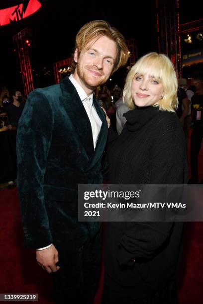Finneas O'Connell and Billie Eilish attend the 2021 MTV Video Music Awards at Barclays Center on September 12, 2021 in the Brooklyn borough of New...