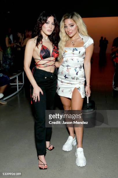 Niki DeMar and Gabi DeMartino attend Kim Shui during NYFW: The Shows at Gallery at Spring Studios on September 12, 2021 in New York City.