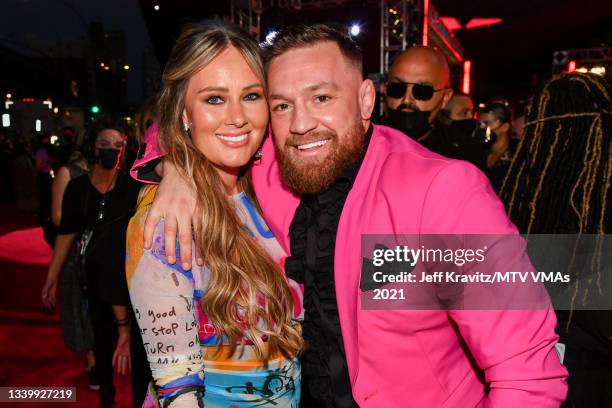 Dee Devlin and Conor McGregor attends the 2021 MTV Video Music Awards at Barclays Center on September 12, 2021 in the Brooklyn borough of New York...