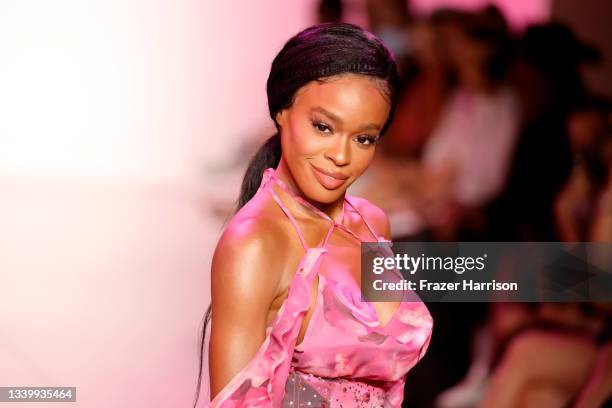 Azealia Banks walks the runway for Kim Shui during NYFW: The Shows at Gallery at Spring Studios on September 12, 2021 in New York City.