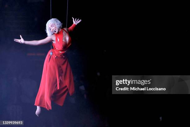 Doja Cat performs onstage during the 2021 MTV Video Music Awards at Barclays Center on September 12, 2021 in the Brooklyn borough of New York City.