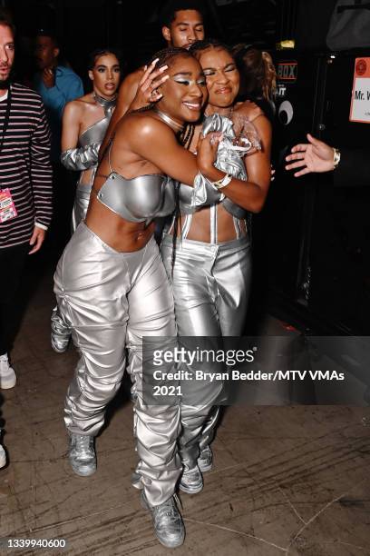 Normani and Teyana Taylor attend the 2021 MTV Video Music Awards at Barclays Center on September 12, 2021 in the Brooklyn borough of New York City.