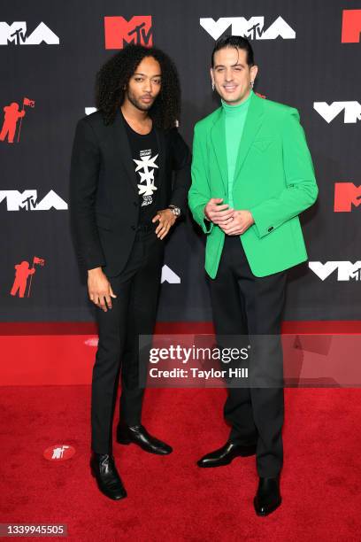 Kossisko and G-Eazy attend the 2021 MTV Video Music Awards at Barclays Center on September 12, 2021 in the Brooklyn borough of New York City.