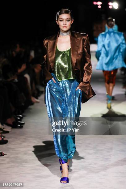 Gigi Hadid walks the runway for Tom Ford SS22 during NYFW: The Shows at David H. Koch Theater, Lincoln Center on September 12, 2021 in New York City.