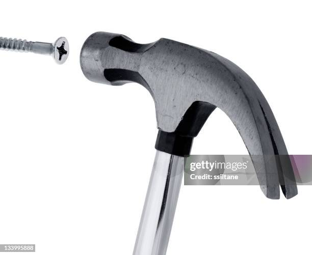 hammer and screw - hamer stockfoto's en -beelden