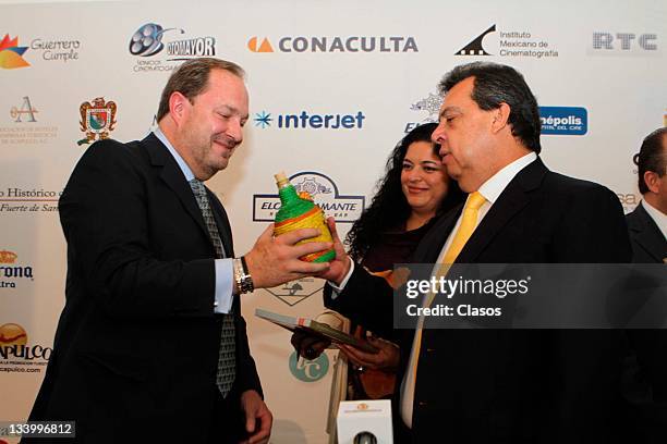 Press conference of Festival Internacional de CIne in Acapulco on October 08 in Mexico City, Mexico,