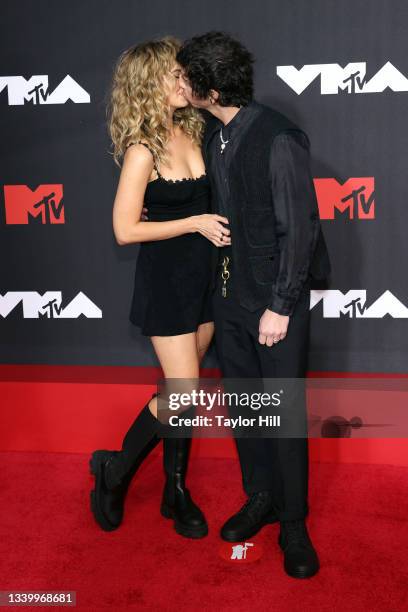 Debby Ryan and Josh Dun attend the 2021 MTV Video Music Awards at Barclays Center on September 12, 2021 in the Brooklyn borough of New York City.