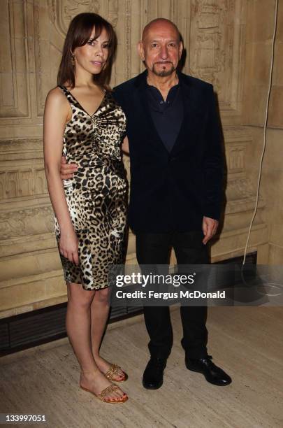 Sir Ben Kingsley and Daniela Lavender attend The Prince's Trust Rock Gala 2011 at The Royal Albert Hall on November 23, 2011 in London, United...