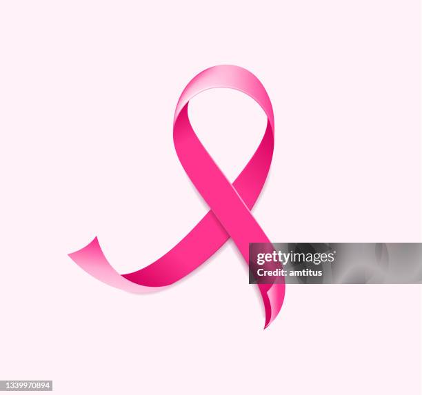 breast cancer ribbon swirl - cancer ribbon stock illustrations